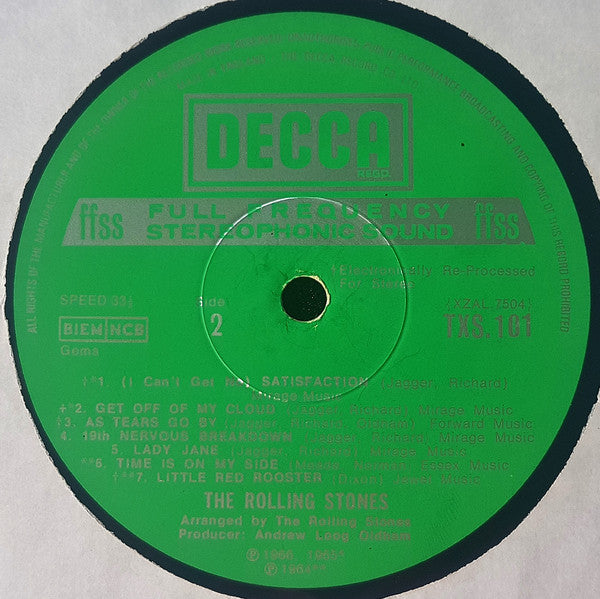 The Rolling Stones ‎– Big Hits (High Tide And Green Grass) - Vinyl LP, Compilation, Repress, Stereo, Gatefold, UK 1970 (USED VG)