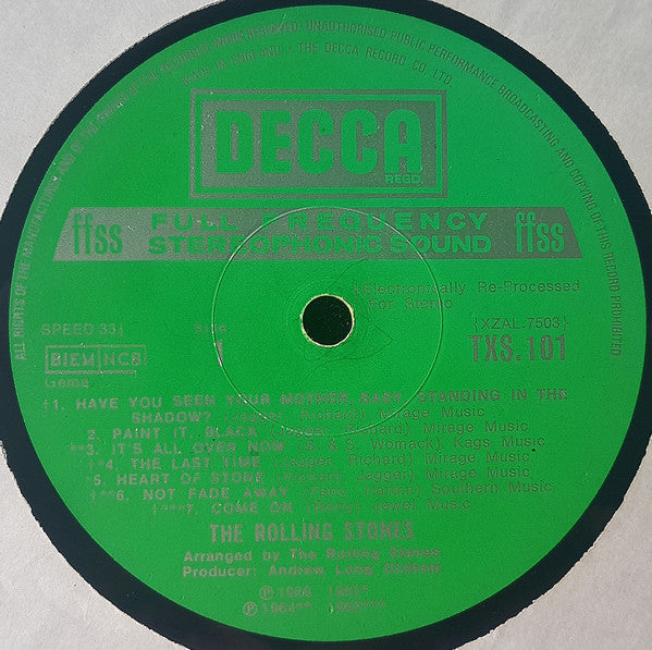 The Rolling Stones ‎– Big Hits (High Tide And Green Grass) - Vinyl LP, Compilation, Repress, Stereo, Gatefold, UK 1970 (USED VG)