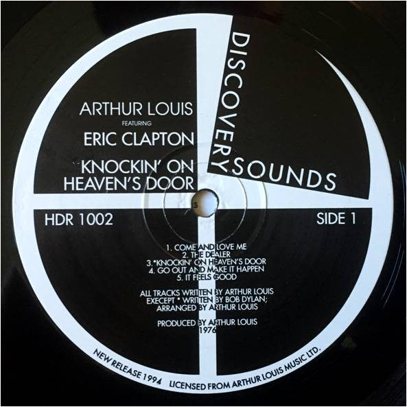 Arthur Louis Featuring Eric Clapton - Knockin' On Heaven's Door - Vinyl LP, Album, Reissue, Remastered, Stereo, 1994 (USED VG+)