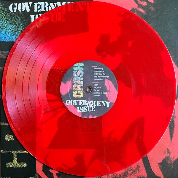 Government Issue ‎- Crash - Vinyl LP, Reissue, Red Vinyl, UK 2023 (NEW SEALED)