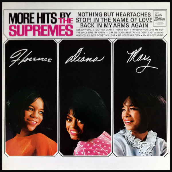 The Supremes ‎– More Hits By The Supremes - Vinyl LP, Album, Reissue, Stereo, 1984 (USED NM)