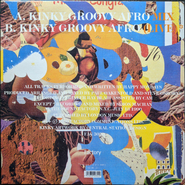 Happy Mondays – Kinky Groovy Afro - Vinyl 12", 45 RPM, UK 1990 (USED VG+)