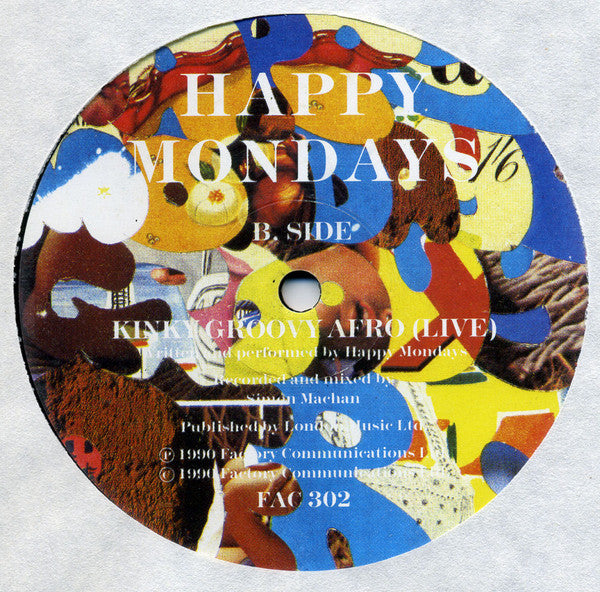 Happy Mondays – Kinky Groovy Afro - Vinyl 12", 45 RPM, UK 1990 (USED VG+)