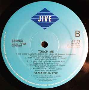 Samantha Fox ‎– Touch Me - Vinyl LP, Album, Stereo, UK 1986 (USED VG+)