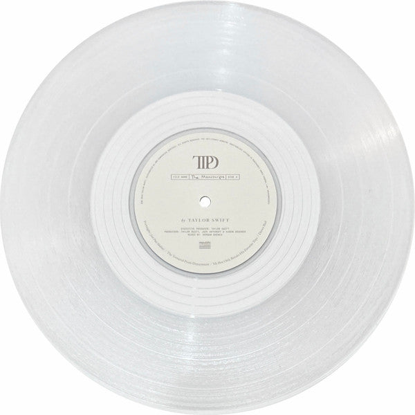 Taylor Swift – The Tortured Poets Department - 2 x Vinyl LP, Album, Phantom Clear Vinyl (NEW SEALED)