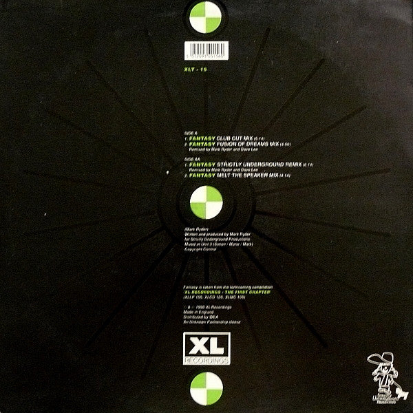 Fantasy U•F•O ‎– Fantasy (Includes Original & Remix Versions) - Vinyl 12", 33 ⅓ RPM, UK 1990 (USED VG+)
