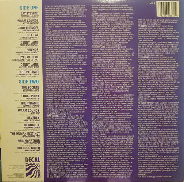 Various ‎– Deram Dayze - Vinyl LP, Compilation, UK 1987 (USED NM)