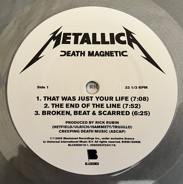 Metallica – Death Magnetic - 2 x Vinyl LP, Album, Limited Edition Magnetic Silver, Reissue (NEW SEALED)