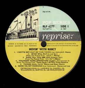 Nancy Sinatra ‎- Movin' With Nancy - Vinyl LP, Album, Mono, UK 1967 (USED VG+)