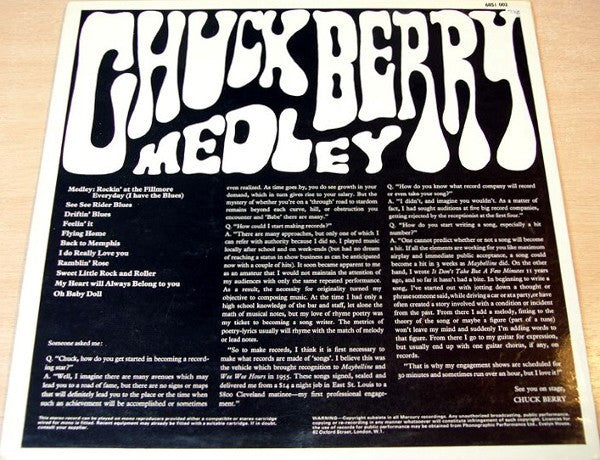 Chuck Berry - Medley - Vinyl LP, Compilation, UK (USED VG+)