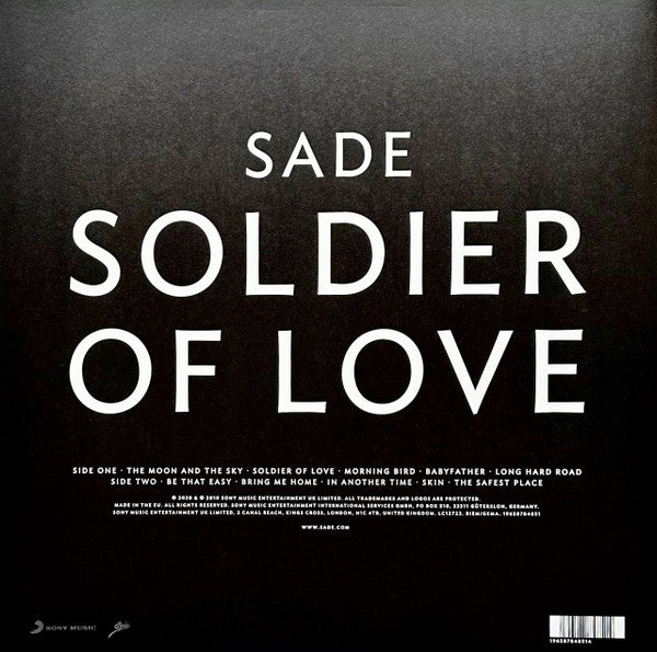Sade – Soldier Of Love - Vinyl LP, Album, Reissue, Remastered, Half-Speed Mastered, 180g, Gatefold (NEW SEALED)
