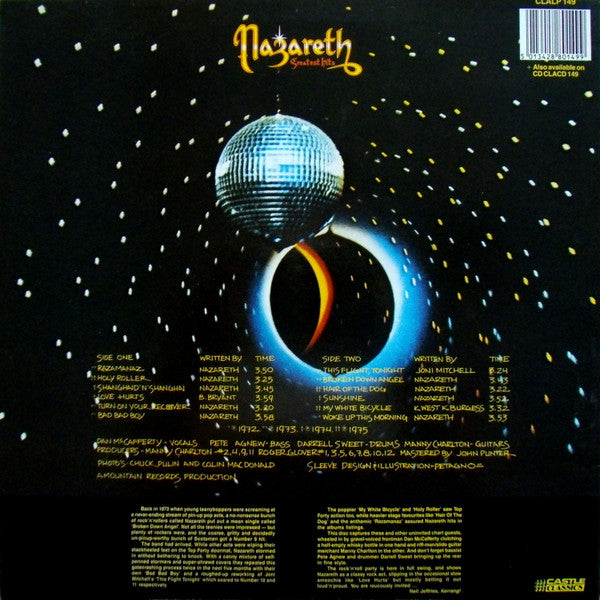 Nazareth ‎– Greatest Hits - Vinyl LP, Compilation, Reissue, UK 1989 (USED NM)
