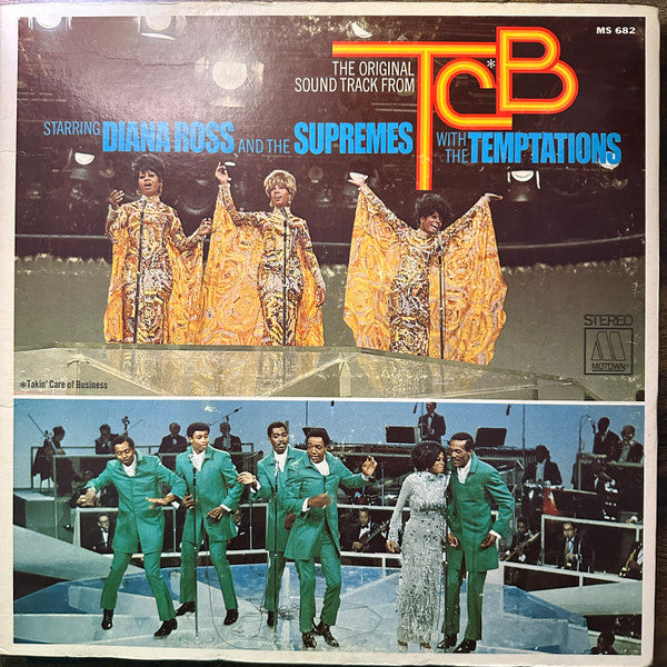 Diana Ross And The Supremes With The Temptations ‎– The Original Soundtrack From TCB - Vinyl LP, Album, Stereo, Gatefold, US 1968 (USED NM)