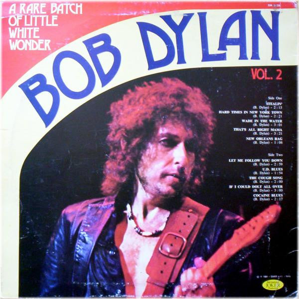 Bob Dylan - A Rare Batch Of Little White Wonder Volume 2 - Vinyl LP, Reissue, Repress, 1981 (USED VG+)