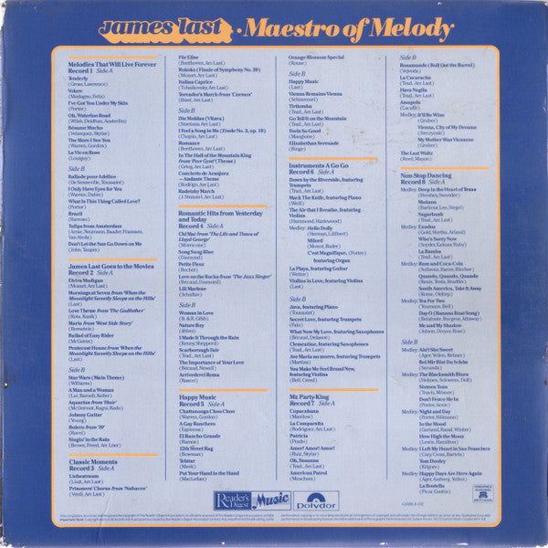 James Last ‎– Maestro Of Melody - 8 × Vinyl LP, Compilation Box Set, UK 1984 (USED NM)