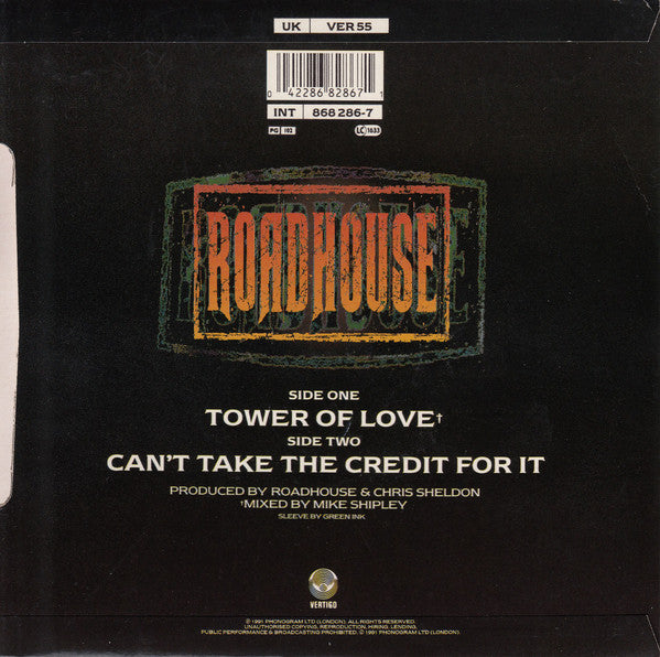 Roadhouse ‎– Tower Of Love - Vinyl 7", UK 1991 (USED NM)