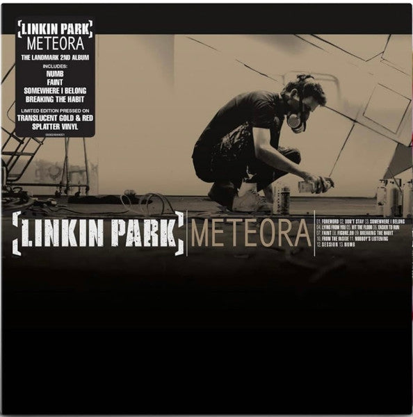 Linkin Park - Meteora - Vinyl LP, Album, Limited Edition Gold & Red Splatter, Reissue, Gatefold (NEW SEALED)