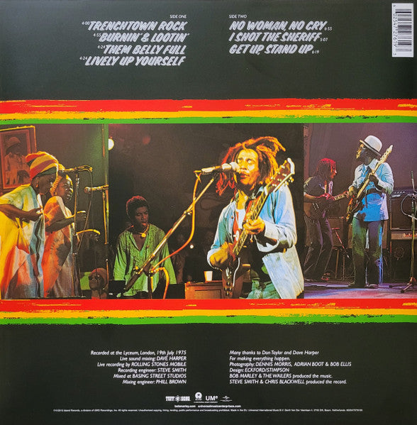 Bob Marley & The Wailers – Live! - Vinyl LP, Album, Reissue, Remastered (NEW SEALED)