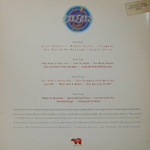 Bee Gees ‎– Greatest - 2 × Vinyl LP, Compilation, UK 1979 (USED VG+)
