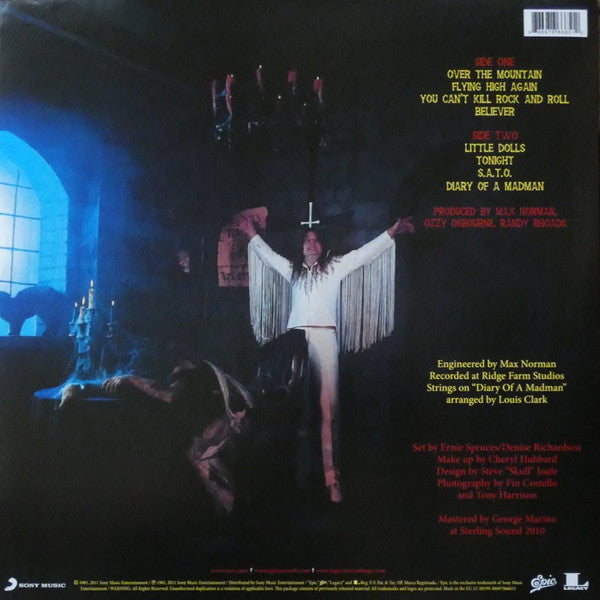 Ozzy Osbourne – Diary Of A Madman - Vinyl LP, Album, Reissue, Remastered, Stereo (NEW SEALED)