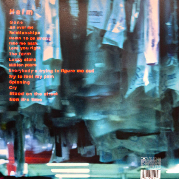 Haim – I Quit - 2 x Vinyl LP, 45 RPM, Album, Limited Edition, Stereo, Light Blue Translucent (NEW SEALED)