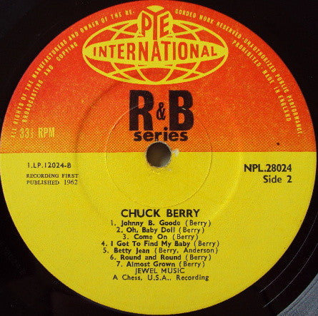 Chuck Berry ‎- Chuck Berry - Vinyl LP, Compilation, Mono, UK 1963 (USED G+)