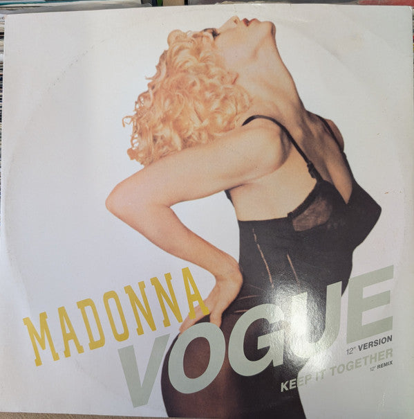 Madonna ‎– Vogue - Vinyl 12", 45 RPM, Single, Stereo, PR Pressing, UK 1990 (USED VG)