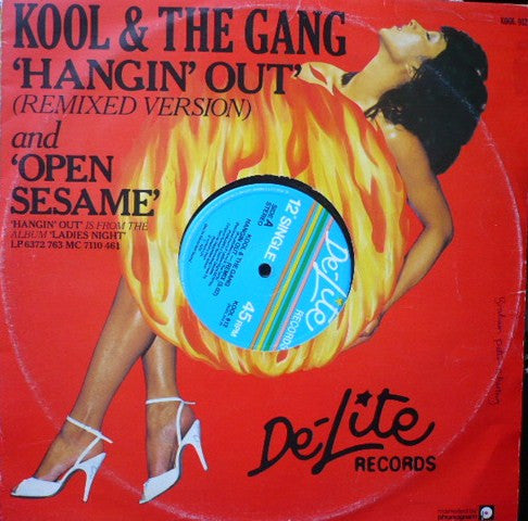 Kool & The Gang ‎- Hangin' Out (Remixed Version) - Vinyl 12", 45 RPM, Single, UK 1980 (USED VG+)