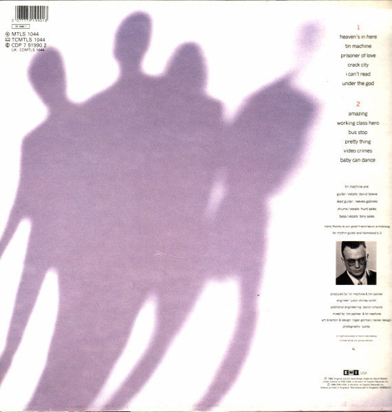 Tin Machine – Tin Machine - Vinyl LP, Album, Stereo, UK 1989 (USED VG)