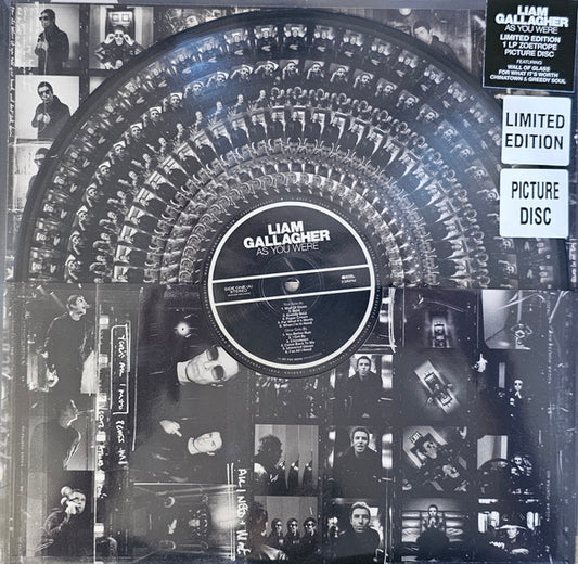 Liam Gallagher – As You Were - Vinyl LP, Album, Limited Edition, Picture Disc, Reissue, Stereo, Zoetrope, Europe 2025 (NEW SEALED)