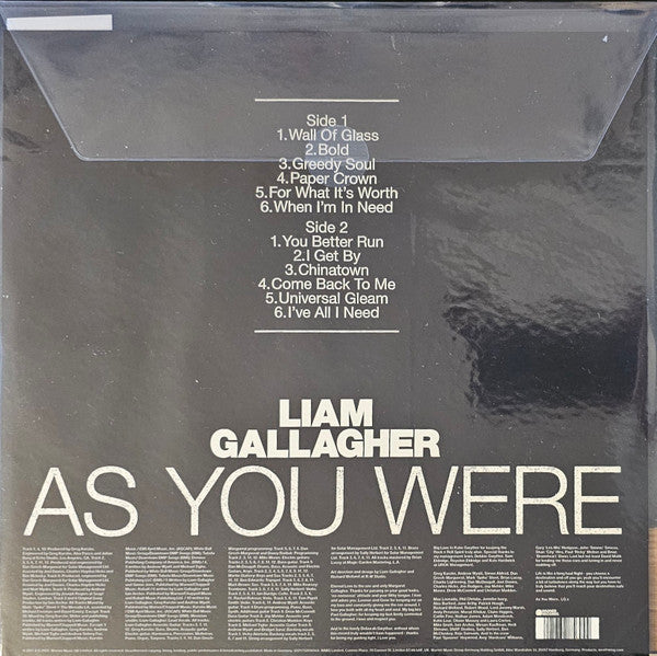 Liam Gallagher – As You Were - Vinyl LP, Album, Limited Edition, Picture Disc, Reissue, Stereo, Zoetrope, Europe 2025 (NEW SEALED)