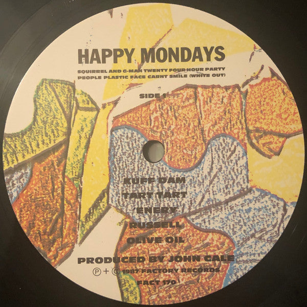 Happy Mondays – Squirrel And G-Man Twenty Four Hour Party People Plastic Face Carnt Smile (White Out) - Vinyl LP, Album, Reissue, UK 1989 (USED VG+)