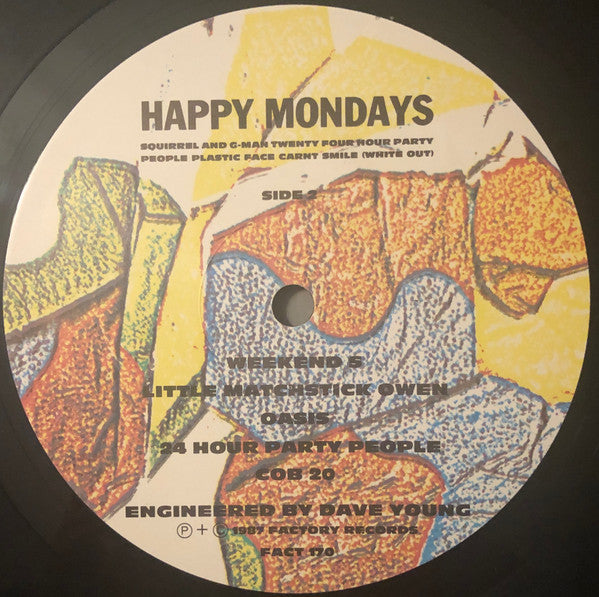 Happy Mondays – Squirrel And G-Man Twenty Four Hour Party People Plastic Face Carnt Smile (White Out) - Vinyl LP, Album, Reissue, UK 1989 (USED VG+)