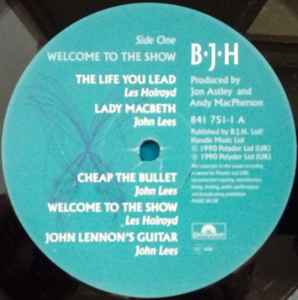 B.J.H. - Welcome To The Show - Vinyl LP, Album, UK 1990 (USED NM)