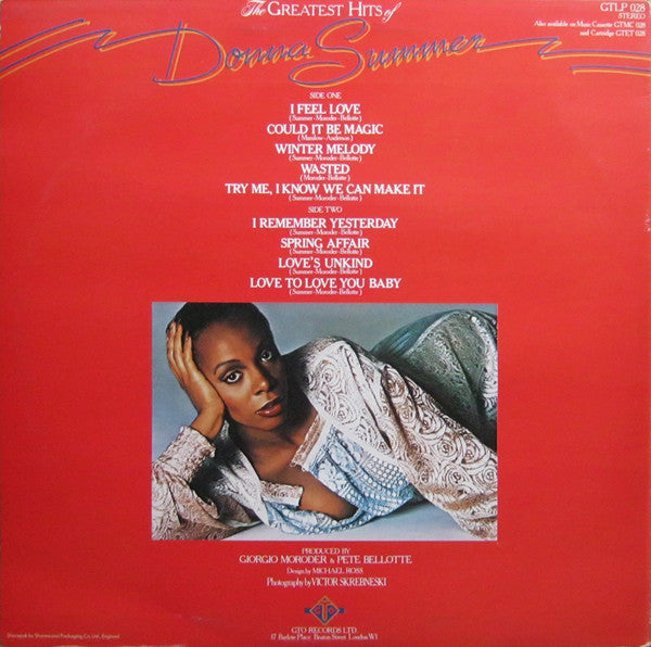 Donna Summer – The Greatest Hits Of Donna Summer - Vinyl LP, Compilation, Stereo, UK 1977 (USED VG)
