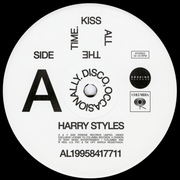 Harry Styles – Kiss All The Time. Disco, Occasionally. - Vinyl LP, Album, Stereo, 2026 (NEW SEALED)