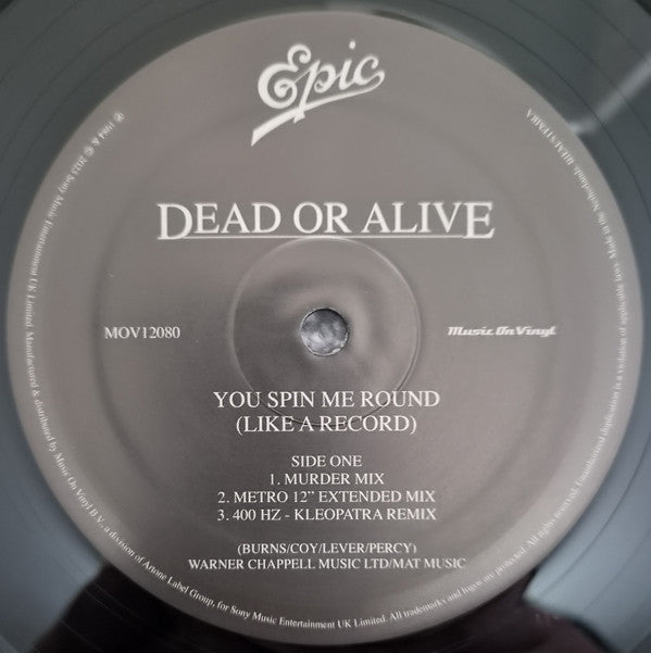 Dead Or Alive – You Spin Me Round (Like A Record) - Vinyl 12", 33 ⅓ RPM, Europe 2026 (NEW SEALED)