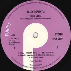 Hard Stuff - Bolex Dementia - Vinyl LP, Album, Gatefold, UK 1973 (USED VG+)