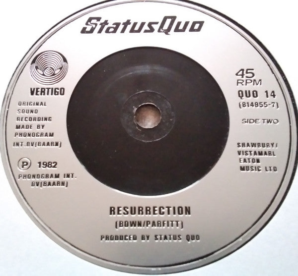 Status Quo ‎– Marguerita Time - Vinyl 7", 45 RPM, Single, UK 1983 (USED VG+)