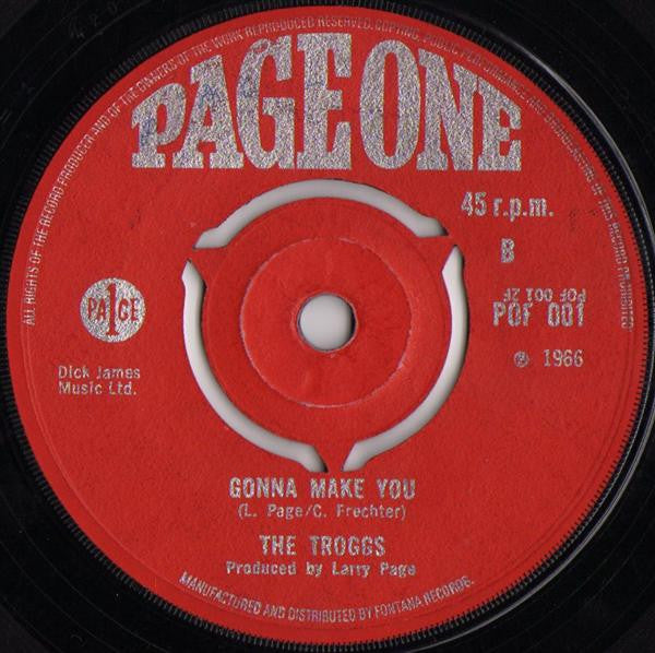 The Troggs – I Can't Control Myself - Vinyl 7", Single, 45 RPM, 3-prong Center-hole, UK 1966 (USED VG+)