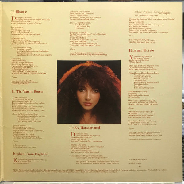 Kate Bush - Lionheart - Vinyl LP, Album, Stereo, Embossed, Original UK 1978 (USED VG+)