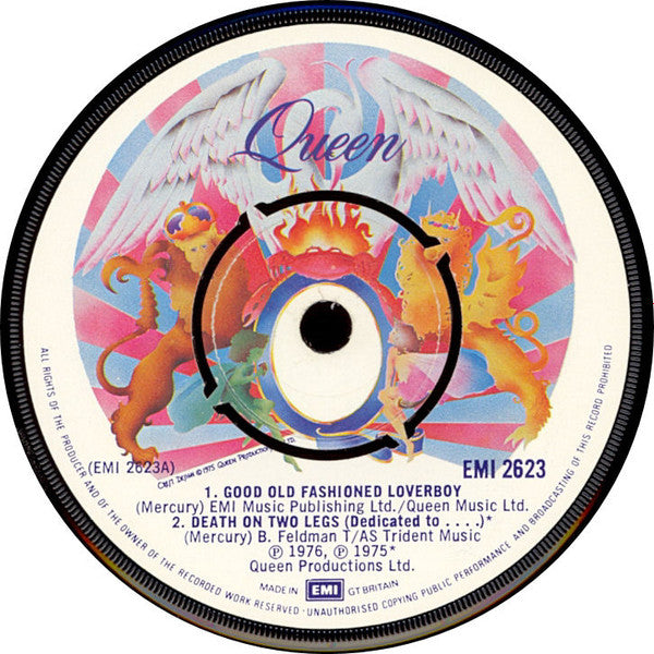Queen ‎– Queen's First E.P. - Vinyl 7", 45 RPM, EP, Push-out Centre, UK 1977 (USED VG+)