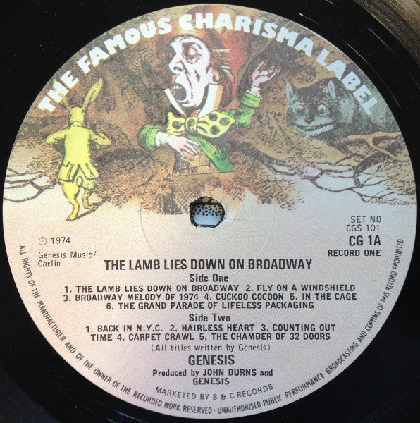 Genesis - The Lamb Lies Down On Broadway - 2 x Vinyl LP, Album, Stereo, UK 1974 (USED VG+)