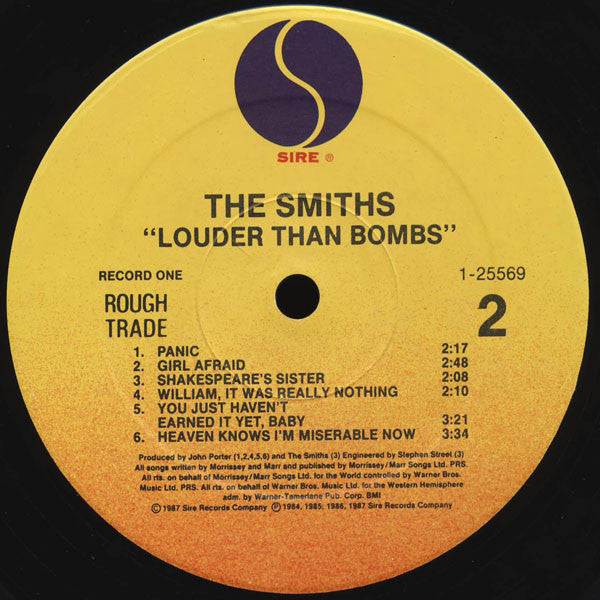 The Smiths – Louder Than Bombs - 2 x Vinyl LP, Compilation, Stereo, Specialty Pressing, Gatefold, US 1987 (USED VG+)
