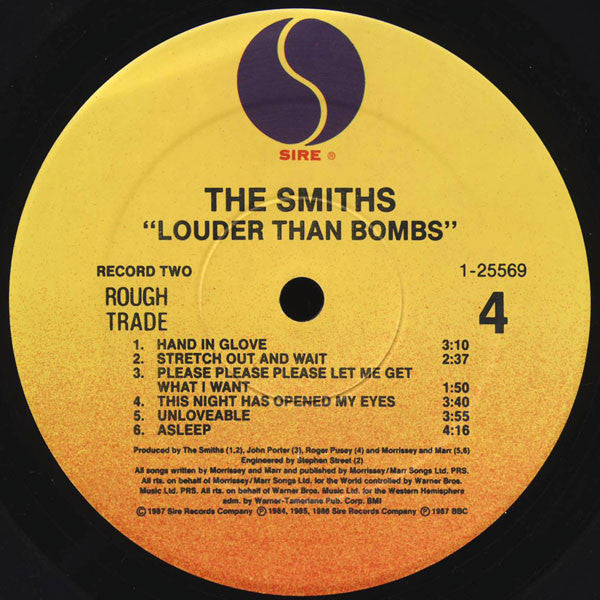 The Smiths – Louder Than Bombs - 2 x Vinyl LP, Compilation, Stereo, Specialty Pressing, Gatefold, US 1987 (USED VG+)