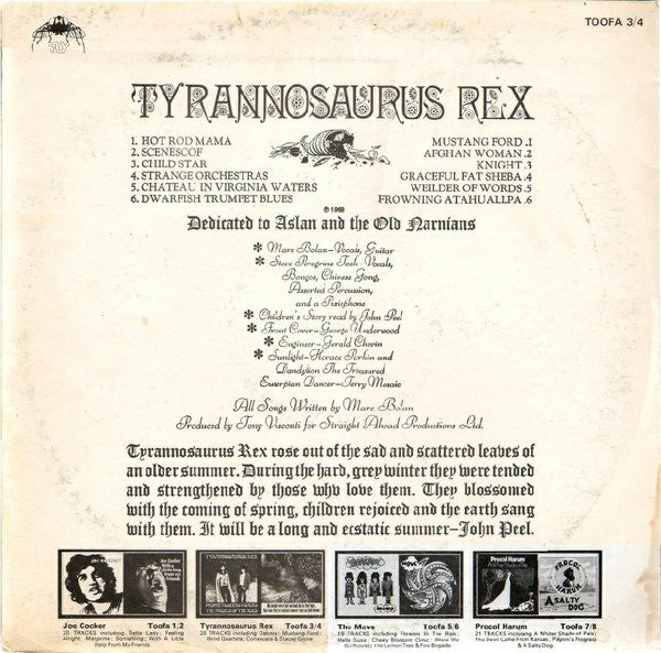 Tyrannosaurus Rex - Prophets, Seers & Sages, The Angels Of The Ages - Vinyl LP, Album, Reissue, Stereo, Compilation, UK 1972 (USED VG+)