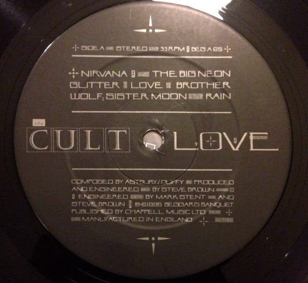 The Cult – Love - Vinyl LP, Album, Stereo, Embossed Gatefold, UK 1985 (USED VG)