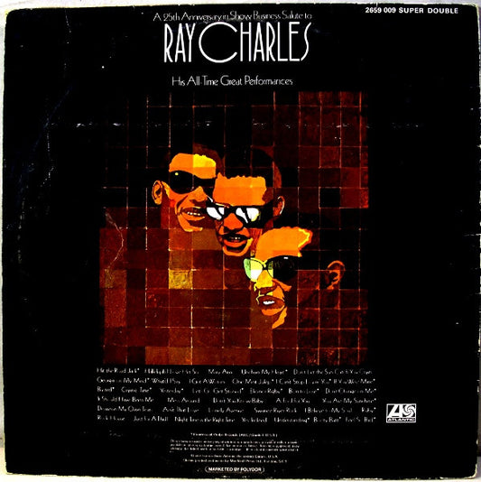 Ray Charles – A 25th Anniversary In Show Business Salute To Ray Charles - 2 x Vinyl LP, Compilation, Stereo, Gatefold, UK 1971 (USED NM)