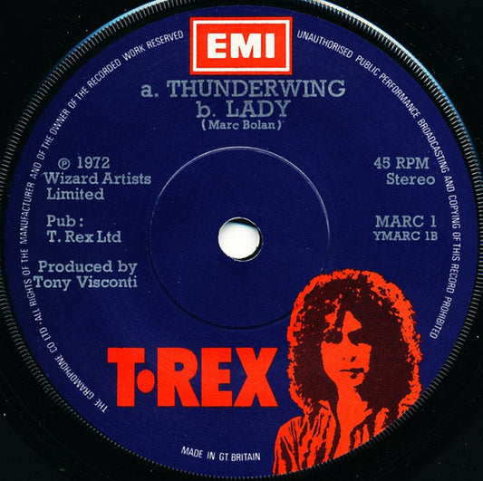 T•Rex ‎– Metal Guru - Vinyl 7", 45 RPM, Maxi-Single, Stereo, UK 1972 (USED VG+)