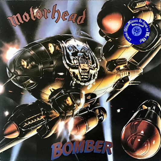 Motörhead - Bomber - Vinyl LP, Album, Limited Edition Blue Vinyl, Re-Issue, 2000, (USED VG+)